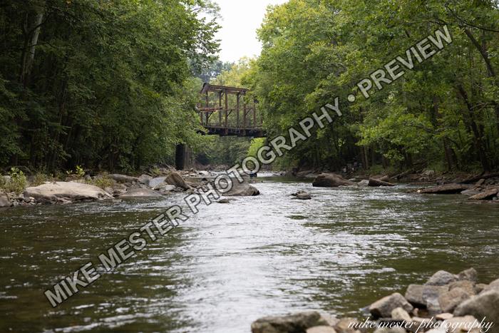 Protected preview of Rusted Bridge over a Summer Creek, an original Mike Mester photograph